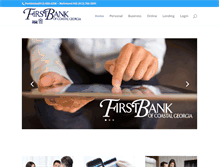 Tablet Screenshot of firstbankofcg.com